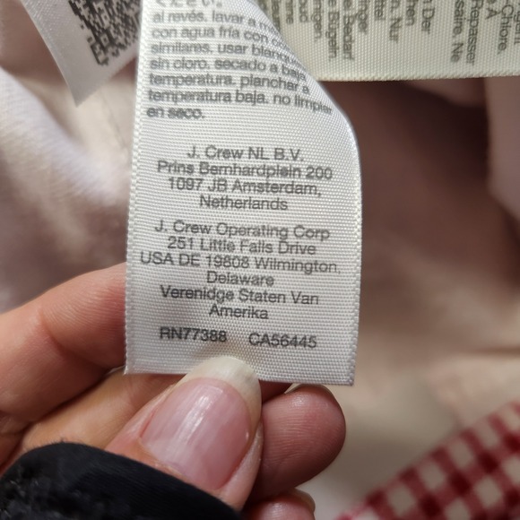 NWT Madewell The Perfect Vintage Ankle Jean Red Gingham Check W 26 Fitted Taper - Picture 5 of 13